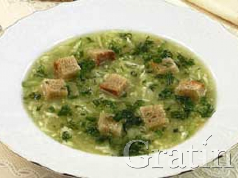 Рецепт: Суп с зеленой редькой