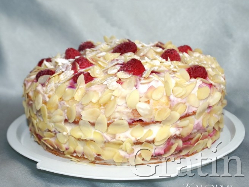 Торт-суфле с малиной, пошаговый рецепт на ккал, фото, ингредиенты - Людмила