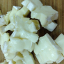 File de pui de pui cu mousse de brânză și căpșuni (fileuri) File de pui de pui cu mousse de brânză și căpșuni