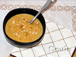 Молочный суп с арахисовым маслом