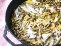 Стручковая фасоль, запечённая с яйцом Стручковая фасоль, запечённая с яйцом