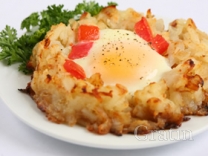 Яйца в картофельном гнезде