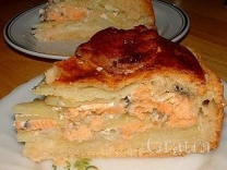 Пасхальный картофельный пирог с рыбой Пасхальный картофельный пирог с рыбой
